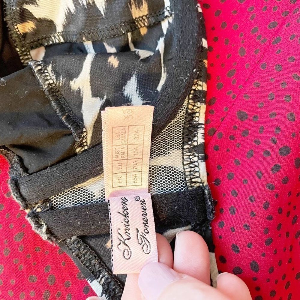 Agent Provocateur bikini Cheetah Print Balconette 32A black - Picture 12 of 13